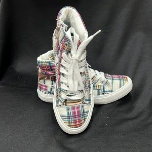 Blowfish Plaid High Tops size 7.5